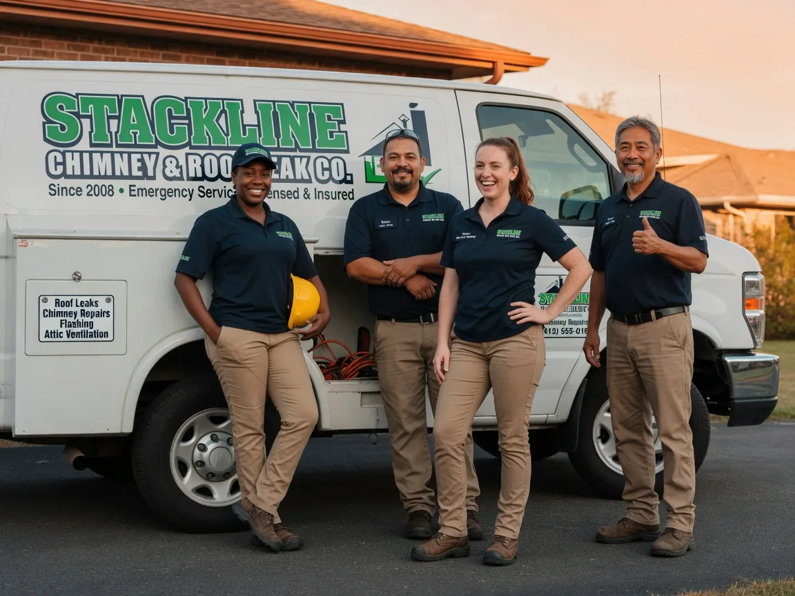 Chimney flashing repair company in Waelder, TX